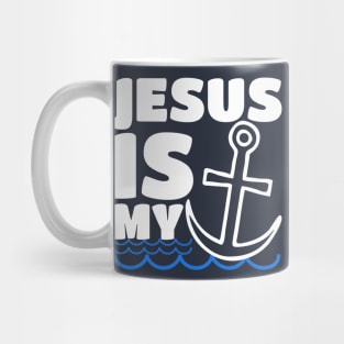 Jesus Is My Anchor - Fishing Christian Religious Bible Mug